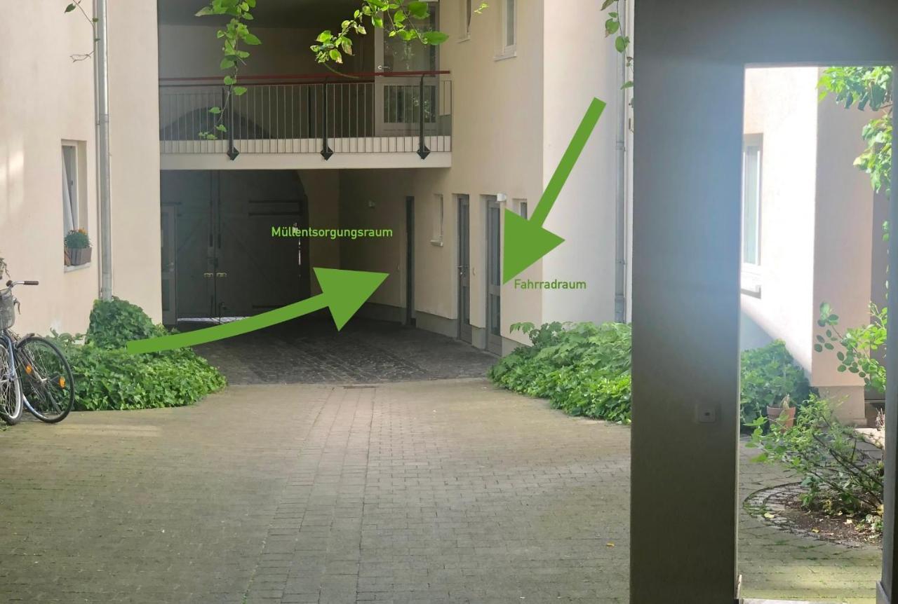 Ferienwohnung Innenstadt Apartment Balkon Erfurt Blickfang NEU Exterior foto